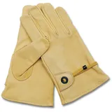 Max Fuchs MFH Herren Western Lederhandschuhe gefüttert beige, Größe XXL/11