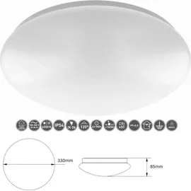 Gtv LED Deckenleuchte 18 Watt rund weiß