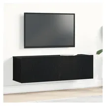 vidaXL TV-Schränk 100 x 30 x 30 cm Schwarz/Eichen-Optik Holzwerkstoff