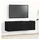 vidaXL TV-Schränk 100 x 30 x 30 cm Schwarz/Eichen-Optik Holzwerkstoff