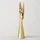 Boltze Home Weihnachtsfigur, Gold Metall 10x54x23.5 cm