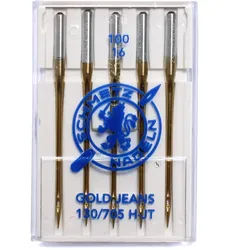 Schmetz Jeans-Nadeln Gold 5er Packung Stärke 100