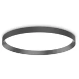 Ideal Lux Fly pl d60 4000K, Runde schwarze Deckenleuchte | 53W, integrierte LED-Quelle | 8000lm |