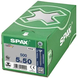 SPAX Universalschraube 5 x 50 mm Senkkopf T-STAR plus Teilgewinde 4CUT WIROX A3J