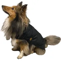 Fashion Dog Hunde-Regenmantel mit Fleecefutter Schwarz 65 cm 1 St