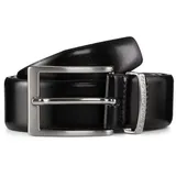 Tom Tailor Ledergürtel mit Dornschließe, Black, 100