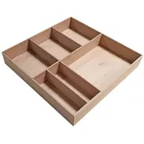 Fackelmann Organisations Box 38 x 4,5 x 37 cm 1-tlg. braun