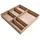 Fackelmann Organisations Box 38 x 4,5 x 37 cm 1-tlg. braun