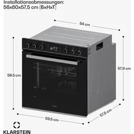 Klarstein ControlSync Backofen & Induktionskochfeld Set