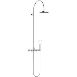 Dornbracht TARA Showerpipe mit Brausebatterie ohne Handbrause, flowReduce, 26632892-00, Farbe: Chrom