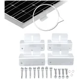 Z-Winkel Solarmodul Befestigung Set - 4 Alu-Winkel für Dach & Wand - Universell