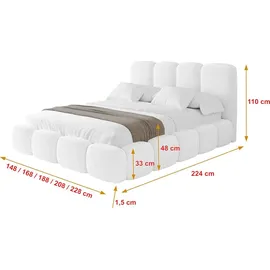 altdecor KALA 140 x 200 cm Weiß