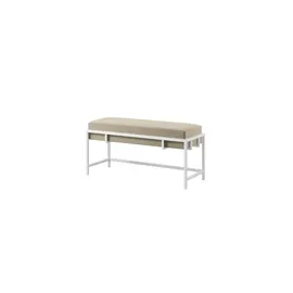 Möbel Kraft Polsterbank Beige 80 x 45 x 35 cm