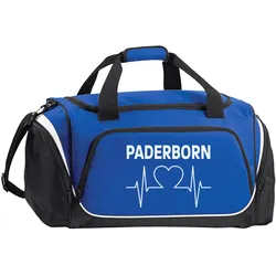 multifanshop Sporttasche - Paderborn - Herzschlag - Druck weiß - Tasche