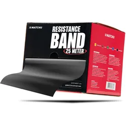 Widerstandsband Rolle - 25 M - Resistance Fitnessband - Trainingsband - Schwarz SCHWARZ 8kg