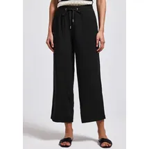 STREET ONE Emee High Waist Stoffhose Schwarz 34