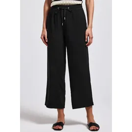 STREET ONE Emee High Waist Stoffhose Schwarz 34