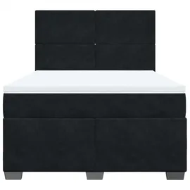 vidaXL Boxspringbett 140 x 200 cm Schwarz