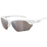 Alpina TWIST FIVE S HR Q-LITE - Verspiegelte, Kontrastverstärkende & Beschlagfreie Sport- & Fahrradbrille Mit 100% UV-Schutz Für Erwachsene, white matt, One Size