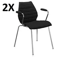 Kartell Maui Stuhl Kunststoff grau 2er Set