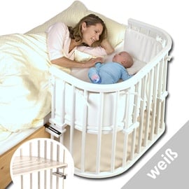 babybay Original Beistellbett seidenmatt weiß