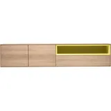 Whiteoak Lowboard, extravagantes Design in hochwertiger Qualität, eiche weiss geölt, , 14023840-0 B/H/T: 205 cm x 43 cm x 40 cm,