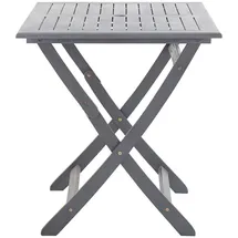 vidaXL Gartentisch 120 x 70 x 75 cm grau klappbar