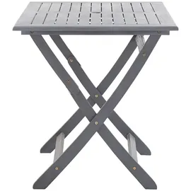 vidaXL Gartentisch 120 x 70 x 75 cm grau klappbar