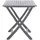vidaXL Gartentisch 120 x 70 x 75 cm grau klappbar