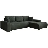 Luxusbetten24 Schlafsofa Designer Sofa Nelly, mit Schlaffunktion und Stauraum grün