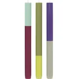 REMEMBER Stabkerzen 3er Set "Oslo" 26cm hoch aus veganem Stearinwachs