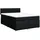 vidaXL Boxspringbett 140 x 200 cm Schwarz