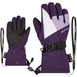 Ziener LANI Ski-Handschuhe/Wintersport | wasserdicht atmungsaktiv, dark violet, 7,5