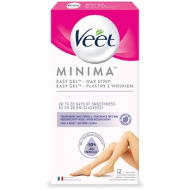 Veet Minima Easy-Gel Wax Strips Legs & Body 12 St.