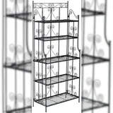CLP Standregal Ciara 34,5 x 74,5 x 173 cm Schwarz