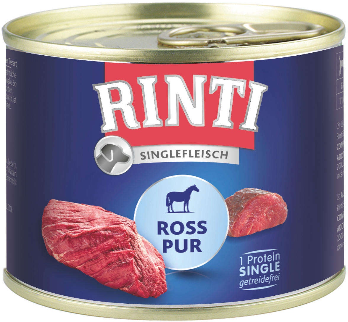 RINTI Hunde-Nassfutter Singlefleisch Exclusive Ross Pur