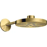 Hansgrohe Axor One Kopfbrause 280 2jet mit Brausearm polished gold optic