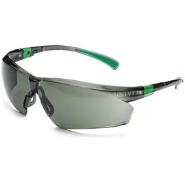 Univet Schutzbrille mit Antibeschlag-Schutz, inkl. UV-Schutz Schwarz, Grün EN