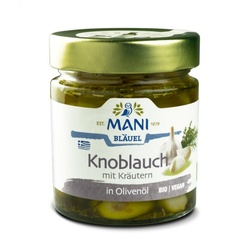 Mani Knoblauch in Olivenöl bio