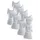 CLIPPER Unterhemd CLIPPER, Herren, Gr. 6, 8 Stk., N-Gr, weiß, Feinripp, Obermaterial: 100% Baumwolle, unifarben, körpernah, tiefer Rundhals, Unterhemden Unterhemd, aus Feinripp