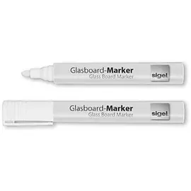 Sigel artverum® Kreidemarker weiß 2,0 - 3,0 mm, 2 St.