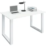 VCM Schreibtisch Lona U 140 x 50 cm weiß/weiß