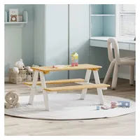 vidaXL Kindertisch IRUN 90 x 79,5 x 50 cm Kiefer massiv weiß