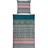 Erwin Müller Bettwäsche Bettwäsche, Mako-Satin, Paisley blau