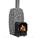 HUUM HIVE Flow LS Holz beheizter Saunaofen 9,8 kW Sauna Holzofen mit BimSchV 2