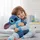sarcia.eu DISNEY Stitch Gummi Wärmflasche mit WEICHEM Bezug, GROSS! Wärmflasche mit Wasserbeutel, Maskottchen 750 ml