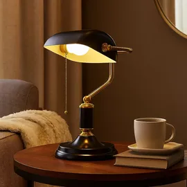 GLOBO Bankerlampe Gold