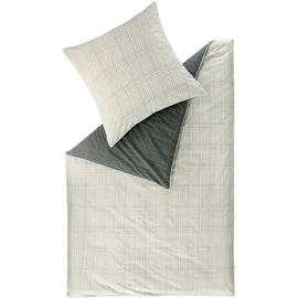 Esprit Grid kariert grau 155 x 220 cm + 80 x 80 cm