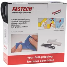 FASTECH® B25-STD999910 Klettband zum Aufnähen Haft- und Flauschteil (L x B) 10 M x 25 mm Schwarz 10 m