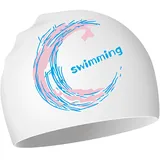 Badekappe Silikon Schwimmkappe Anti-Rutsch Bademütze Damen Herren Erwachsene Jugendliche Bademütze Silikon wasserdichte Schwimmhaube Badehaube für Langes und Kurzes Haar
